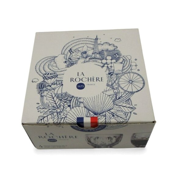 LA ROCHERE Troquet Espresso Glass Set of 4 Bistro Design from France - Picture 4 of 15